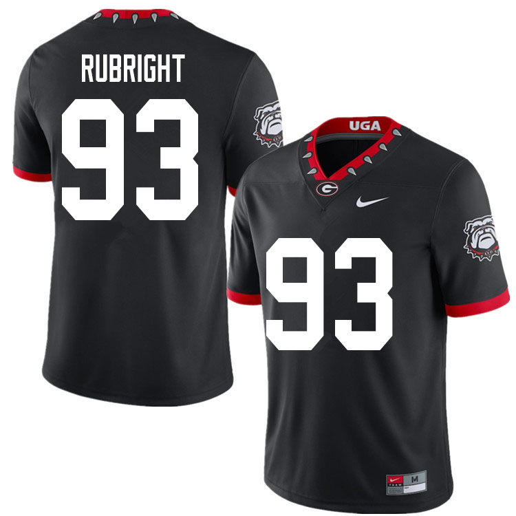 2020 Men #93 Bill Rubright Georgia Bulldogs Mascot 100th Anniversary College Football Jerseys Sale-B